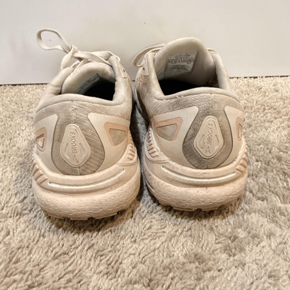 Brooks Ghost 15 Shoes Womens Size 8.5 Beige Running Sneakers 120381 1B259 - Picture 5 of 11